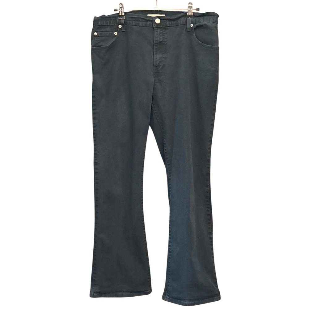 Levi's 550 Relaxed Boot Cut Jeans Black Minimalist Western 14M Classic Rugged